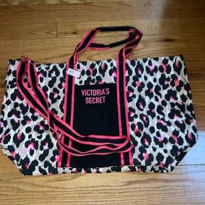 Victoria’s Secret leopard tote bag
